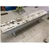 Image 4 : PAINTED WOODEN BENCH 59" LONG