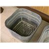 Image 4 : LOT OF 2 GALVANIZED WASH TUBS
