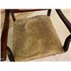Image 4 : ANTIQUE ARM CHAIR AND CUSHION