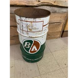 13 GALLON BRITISH AMERICAN OIL BARELL