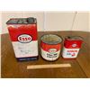 Image 1 : LOT OF 3 ESSO OIL CANS