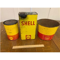 LOT OF SHELL OILCANS