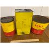 Image 4 : LOT OF SHELL OILCANS