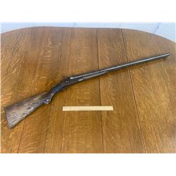ANTIQUE WALL HANGER DOUBLE BARREL SHOTGUN