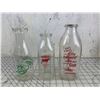 Image 1 : LOT OF VINTAGE MILK BOTTLES