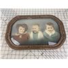Image 1 : ANTIQUE FRAMED PHOTOGRAPH 3 KIDS