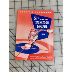 1955 SASKATOON BONSPIEL PROGRAM