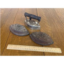 DOVER SAD IRONS AND HANDLE