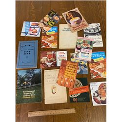 LOT OF PROMOTIONAL AND ADVERTING COOKBOOKS