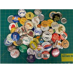 LOT OF PIN-BACK BUTTONS