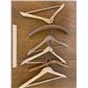 Image 6 : LOT OF WOODEN ADVERTISING COAT HANGERS