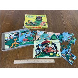 WALT DISNEY VINTAGE SET OF PUZZLES COMPLETE