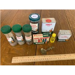 LOT OF VARIOUS NABOB KITCHEN TINS ETC