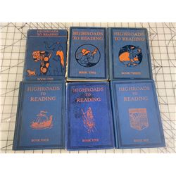 HIGHROADS TO READING VINTAGE SCHOOL BOOKS 1-6