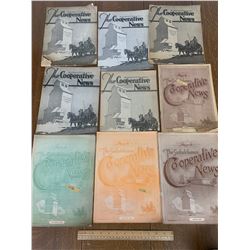 LOT OF 1920s SASKATCHEWAN COOPERATIVE NEWS MAGAZINE