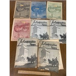 LOT OF 1920s SASKATCHEWAN COOPERATIVE NEWS MAGAZINE