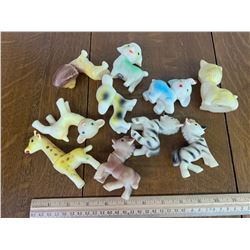 LOT OF VINTAGE RUBBER TOYS