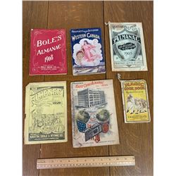 LOT OF VARIOUS OLD ALMANACS