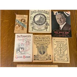 LOT OF VARIOUS OLD ALMANACS