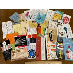 LOT OF OLD PHARMACEUTICAL ADVERTISING BLOTTERS
