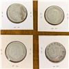 Image 2 : 1943 LOT OF 4 CANADA SILVER 50 CENT PIECES