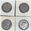 Image 2 : 1944 LOT OF 4 CANADA SILVER 50 CENT PIECES