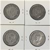 Image 2 : 1945 LOT OF 4 CANADA SILVER 50 CENT PIECES