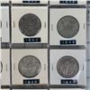 Image 5 : PAGE LOT CANADA SILVER 50 CENT PIECES 1940S AND 50S
