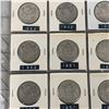 Image 5 : PAGE LOT CANADA SILVER 50 CENT PIECES 1940S AND 50S