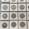 Image 8 : PAGE LOT CANADA SILVER 50 CENT PIECES 1940S AND 50S