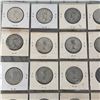Image 9 : PAGE LOT CANADA SILVER 50 CENT PIECES 1940S AND 50S