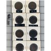 Image 1 : CANADA LARGE CENT PENNY DIFFERENT YEARS LOT OF 8