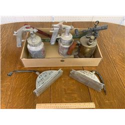 MISC LOT SPRAYER HEADS TORCH LIGHTS