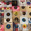Image 1 : Lot of 25 VARIOUS 45RPM RECORDS JOHNNY CASH THE BEATLES WILF CARTER and MORE