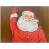 Image 4 : VINTAGE CARDBOARD SANTA SIGN 37" TALL