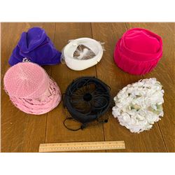 LOT OF VINTAGE LADIES HATS