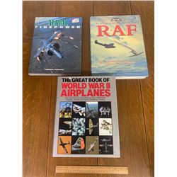 LARGE HARDCOVER AIRCRAFT BOOKS