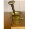 Image 3 : SOLID BRASS MORTAR AND PESTLE