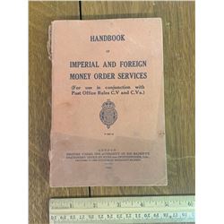 1935 IMPERIAL AND FOREIGN MONEY ORDER SERVICES POSTAL BOOK