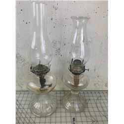 LOT OF OIL LAMPS