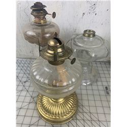 LOT OF OIL LAMP BASES