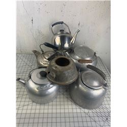 LOT OF OLD KETTLES