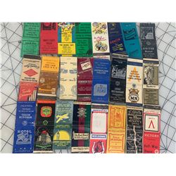 LOT OF OLD MATCH BOOKS