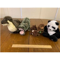 PLUSH TOYS OTTER PANDA HIPPO ETC