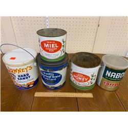 LOT OF VINTAGE KITCHEN RELATED TINS