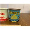 Image 3 : LOT OF VINTAGE HONEY CANS