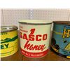 Image 4 : LOT OF VINTAGE HONEY CANS