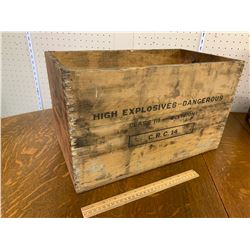 WOODEN DYNOMITE BOX