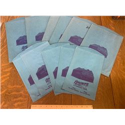 VINTAGE PAPER ADVERTISING BAGS HUMBOLDT SASK