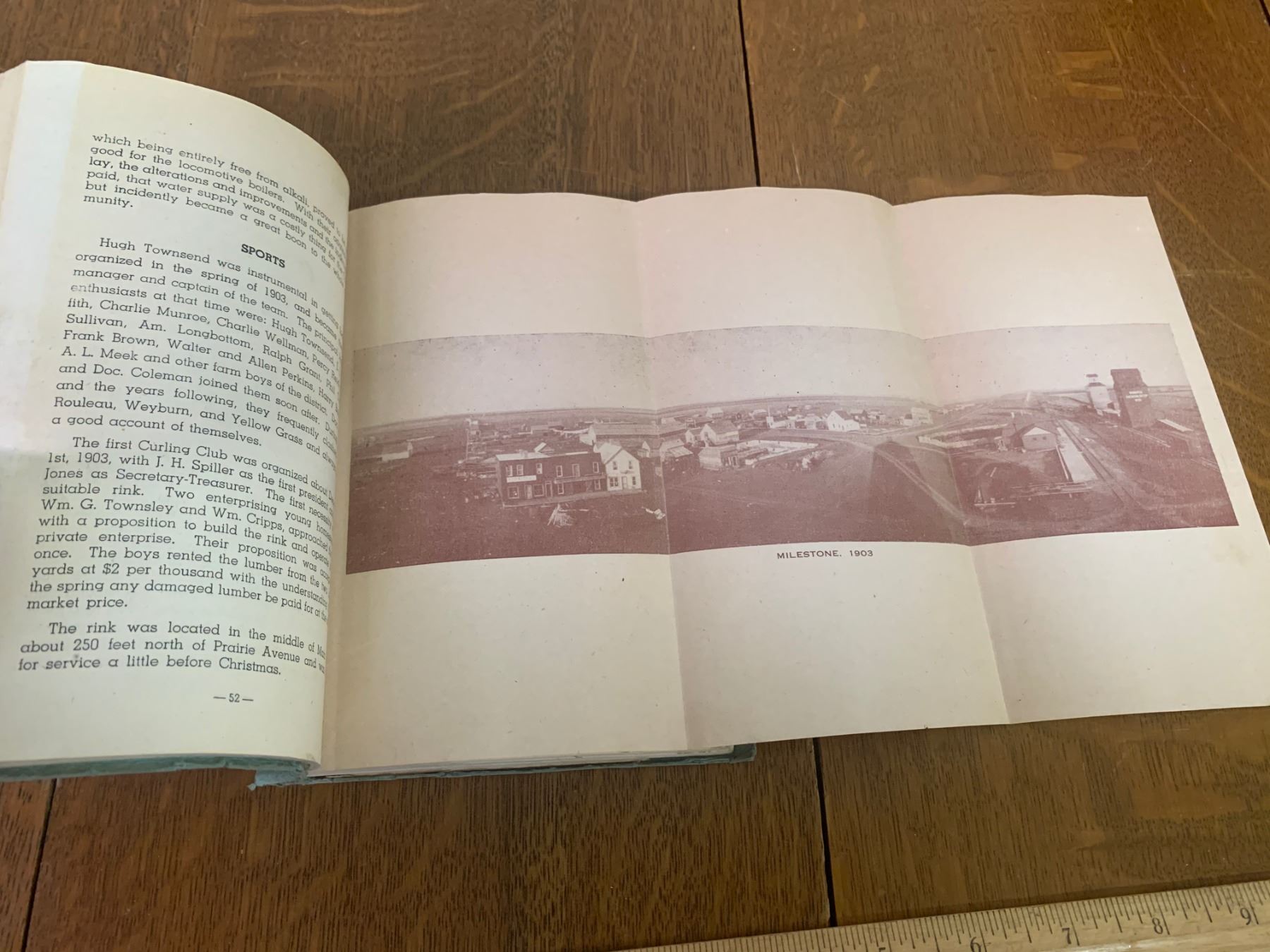 LOCAL HISTORY BOOK MILESTONE SASK